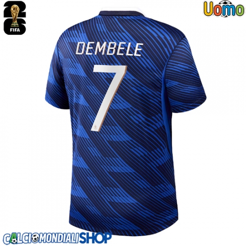 Maglie da calcio Francia Ousmane Dembele #7 Prima Maglia Mondiali 2026  Manica Corta